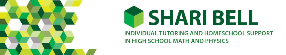 logo header for Shari Bell, Vermont Math and Physics Tutor